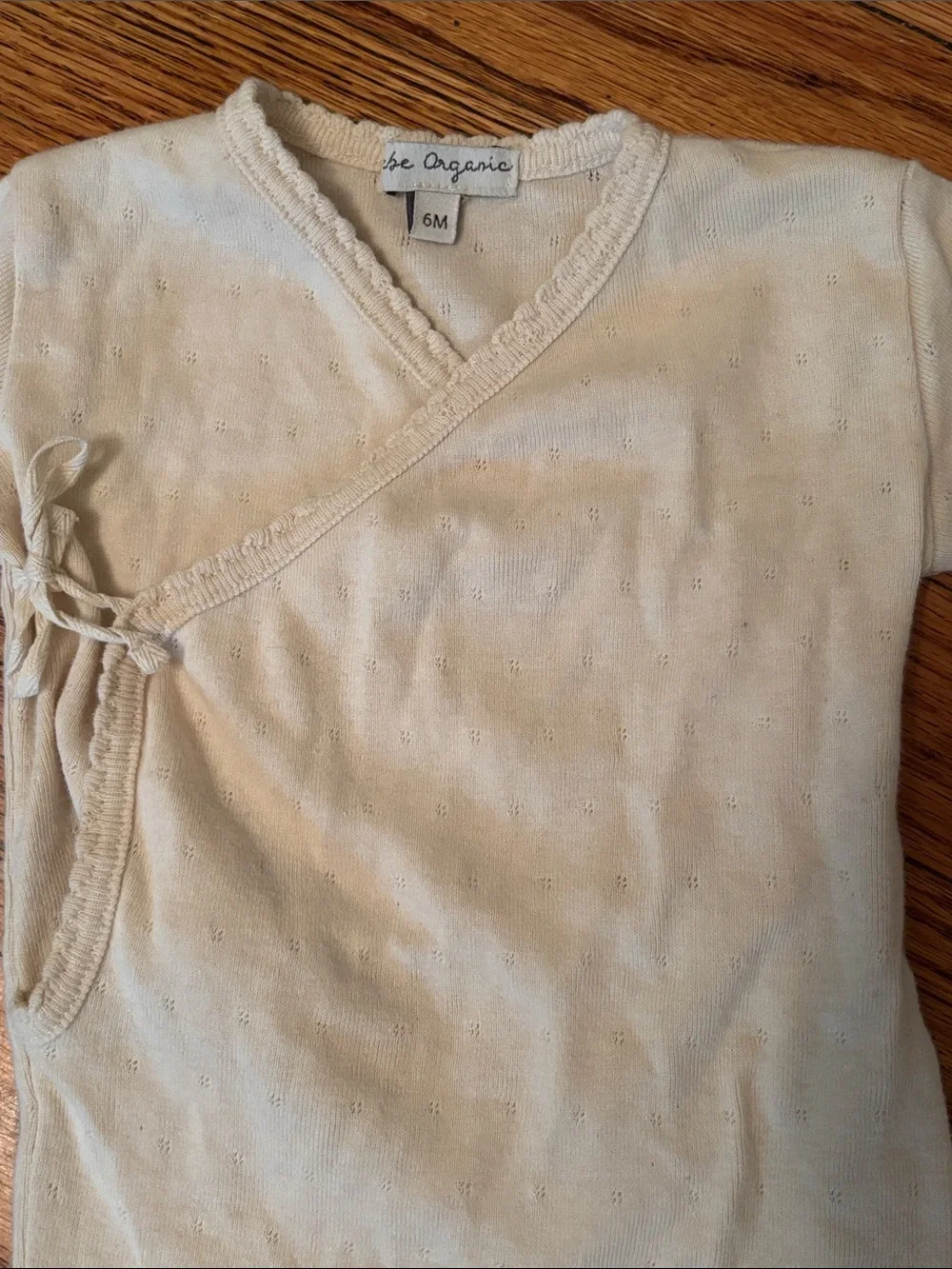 Bebe Organic Natural Wrap Overall Footie
